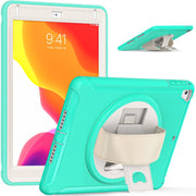 PC con rotazione a 360 gradi + custodia per tablet in TPU, For iPad 9.7 2018 / 2017, For iPad mini 5 / 4