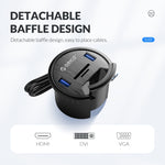 ORICO DESK-4U-BK Hub desktop multifunzione a 4 porte USB 3.0