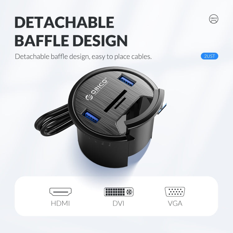 ORICO DESK-4U-BK Hub desktop multifunzione a 4 porte USB 3.0