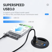 ORICO DESK-4U-BK Hub desktop multifunzione a 4 porte USB 3.0