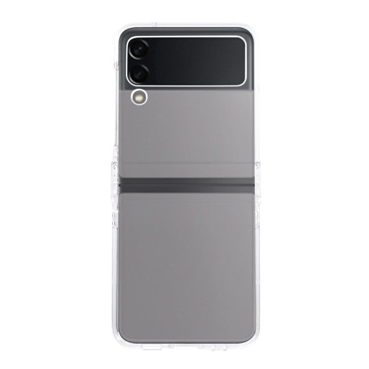 Custodia per telefono PC trasparente con piega a cerniera, For Samsung Galaxy Z Flip3 5G
