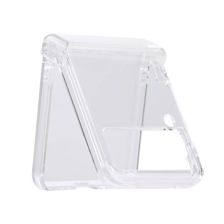 Custodia per telefono PC trasparente con piega a cerniera, For Samsung Galaxy Z Flip3 5G