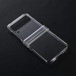 Custodia per telefono PC trasparente con piega a cerniera, For Samsung Galaxy Z Flip3 5G