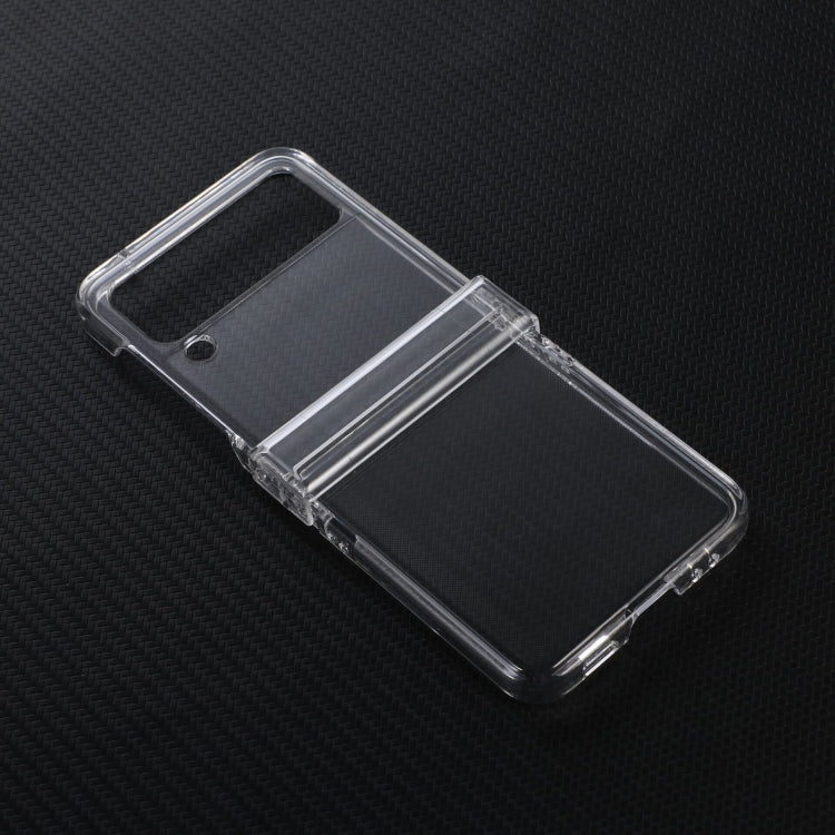 Custodia per telefono PC trasparente con piega a cerniera, For Samsung Galaxy Z Flip3 5G