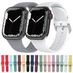Cinturino in silicone, misura: S 110mm per Apple Watch Series 7 41mm / 6&SE&5&4 40mm / 3&2&1 38mm, 110mm