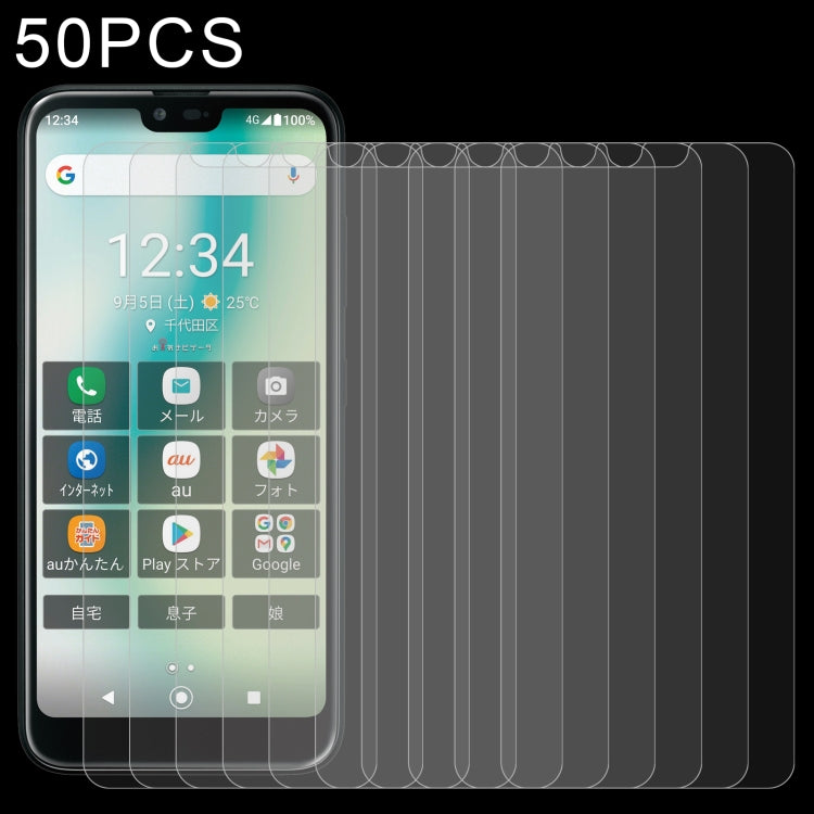 50 pellicole in vetro temperato da 0,26 mm 9H 2,5D, For TCL 30 / TCL 30+ (50 PCS), For TCL 30 SE (50 PCS), For TCL 305 / 305 DUAL SIM / 30E (50 PCS), For Kyocera Gratina KYV48 (50 PCS), For Itel A58 / A58 Pro (50 PCS), For ZTE Blade 20 Smart (50 PCS)  ...
