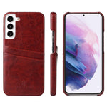 Fierre Shann Retro Oil Wax Texture PU Custodia in pelle con slot per schede, For Samsung Galaxy S22 Ultra 5G, For Samsung Galaxy S22+ 5G, For Samsung Galaxy S22 5G