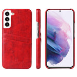Fierre Shann Retro Oil Wax Texture PU Custodia in pelle con slot per schede, For Samsung Galaxy S22 Ultra 5G, For Samsung Galaxy S22+ 5G, For Samsung Galaxy S22 5G