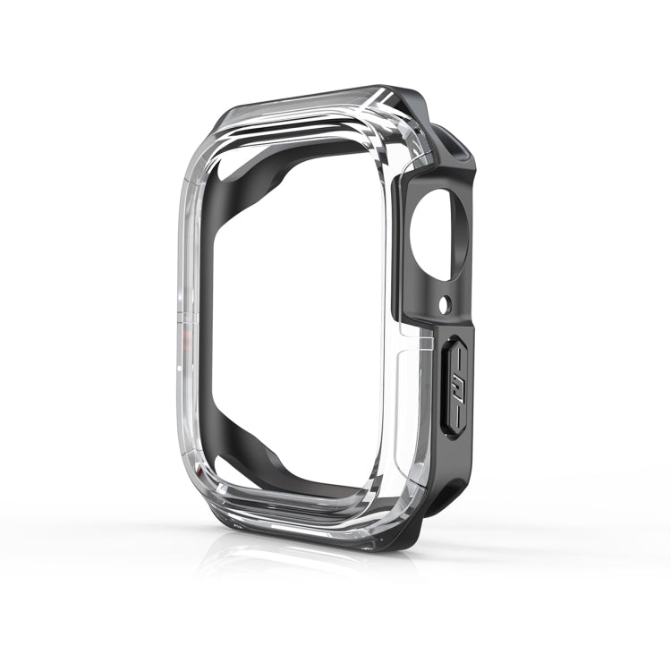 Armor Case trasparente bicolore, For Apple Watch Series 9 / 8 / 7 45mm, For Apple Watch Series 9 / 8 / 7 41mm, For Apple Watch Series 6 & SE & 5 & 4 44mm, For Apple Watch Series 6 & SE & 5 & 4 40mm