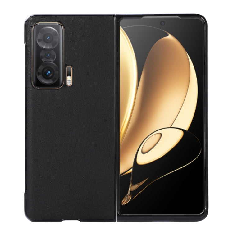Custodia per telefono antiurto in vera pelle con foro preciso, For Honor Magic V
