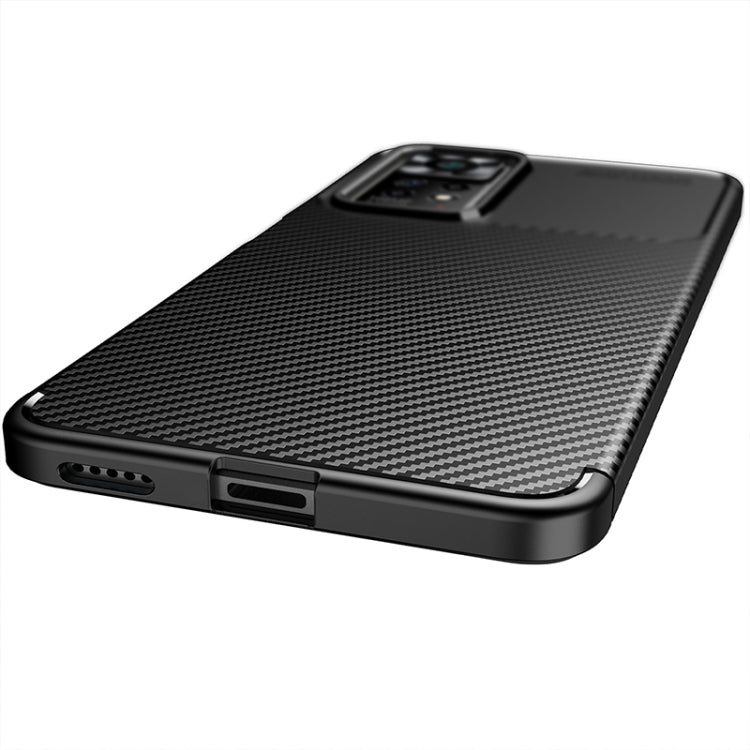 Custodia per telefono in TPU antiurto con struttura in fibra di carbonio, For Xiaomi Redmi Note 11 Pro Overseas Version, For Xiaomi Redmi Note 11 Overseas Version, For vivo iQOO U5 / T1 India / Y75 5G / Y55 5G Taiwan