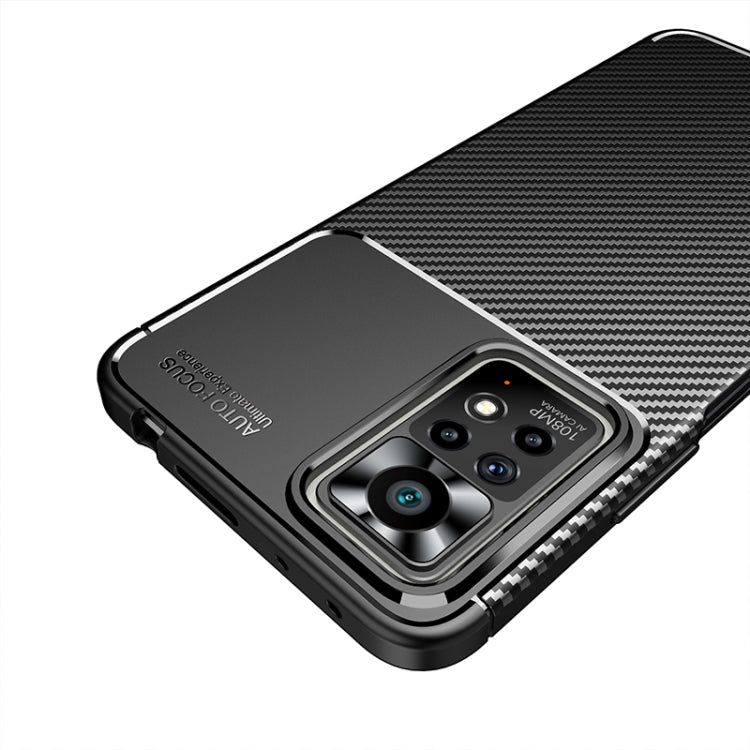 Custodia per telefono in TPU antiurto con struttura in fibra di carbonio, For Xiaomi Redmi Note 11 Pro Overseas Version, For Xiaomi Redmi Note 11 Overseas Version, For vivo iQOO U5 / T1 India / Y75 5G / Y55 5G Taiwan