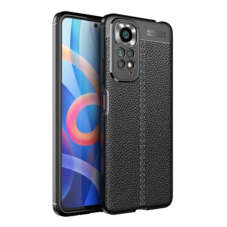 Custodia in TPU antiurto per telefono Litchi Texture, For vivo iQOO U5 / T1 India, For Xiaomi Redmi Note 11 Pro Global, For Xiaomi Redmi Note 11 Global