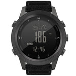 NORTH EDGE APACHE-46 Orologio sportivo digitale multifunzione da uomo impermeabile da esterno, Nylon Strap