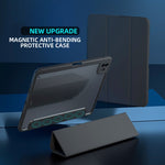 Custodia tablet in pelle crosta con chiusura magnetica per iPad