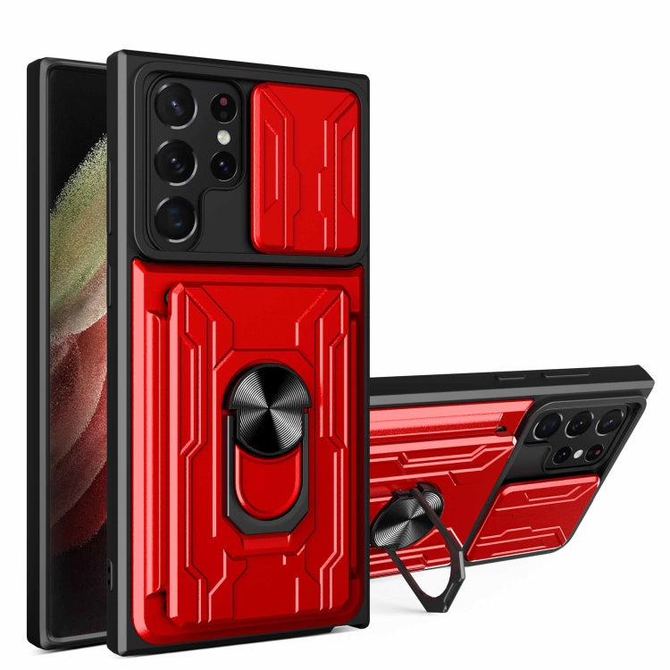 Custodia per telefono con scheda Camshield scorrevole, For Samsung Galaxy S22 Ultra 5G