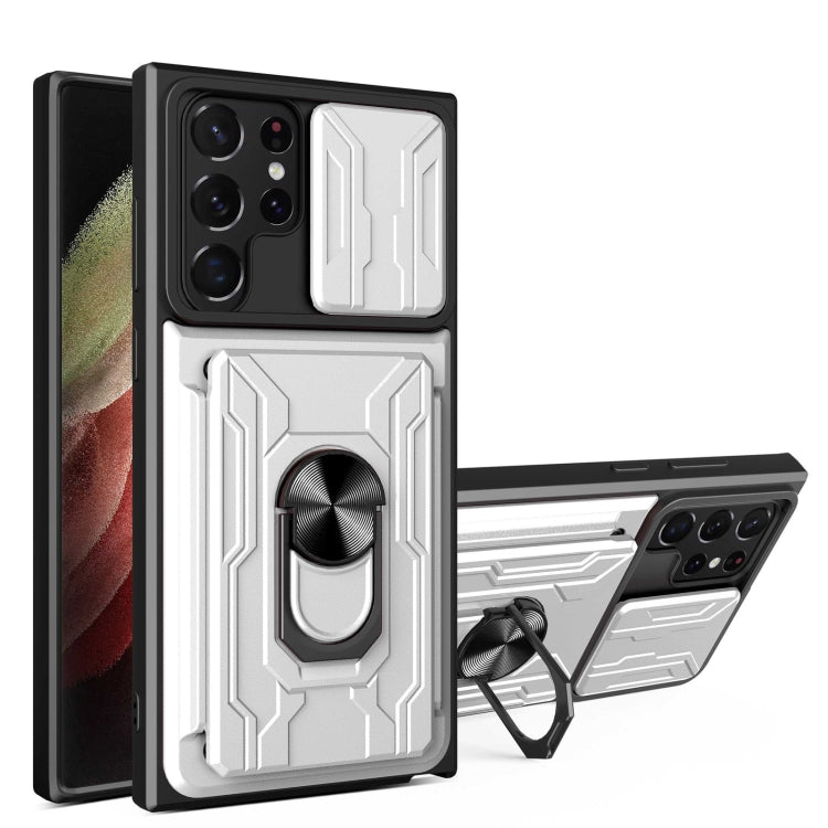 Custodia per telefono con scheda Camshield scorrevole, For Samsung Galaxy S22 Ultra 5G