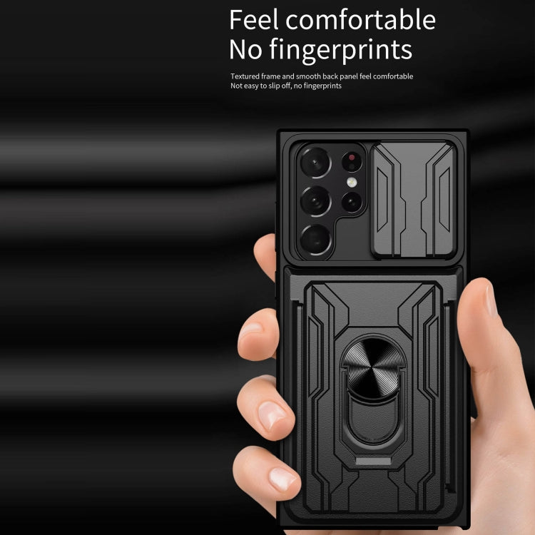 Custodia per telefono con scheda Camshield scorrevole, For Samsung Galaxy S22 Ultra 5G