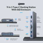 Docking station ORICO CDH-9N USB-C con HDMI 4K 60Hz
