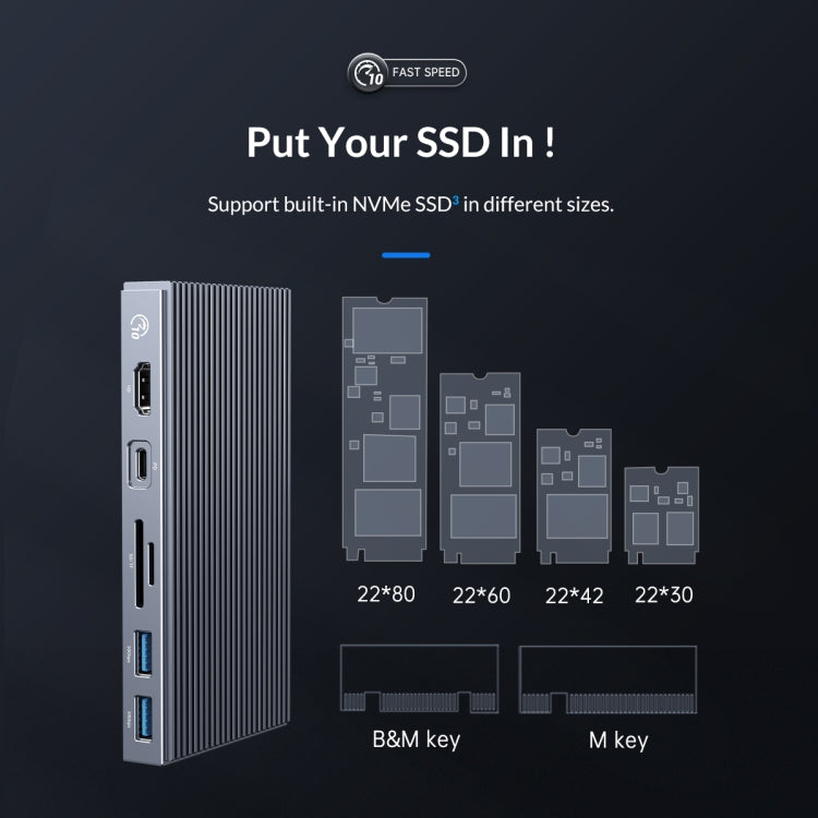 Docking station ORICO CDH-9N USB-C con HDMI 4K 60Hz