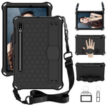 Design a nido d'ape EVA + custodia per tablet PC con cinturino, For Samsung Galaxy Tab S8 / Tab S7