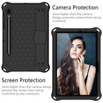 Design a nido d'ape EVA + custodia per tablet PC con cinturino, For Samsung Galaxy Tab S8 / Tab S7
