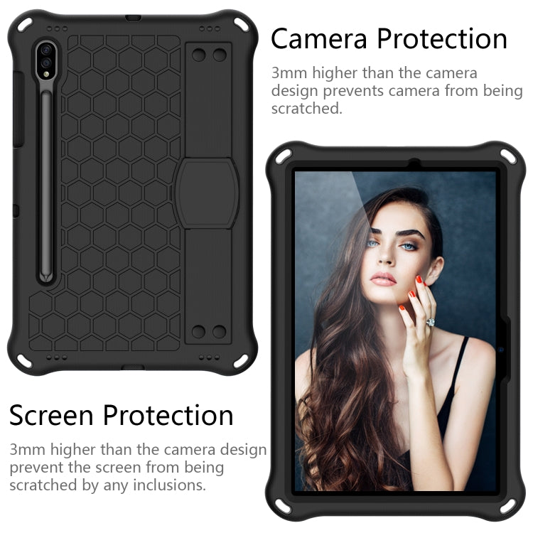 Design a nido d'ape EVA + custodia per tablet PC con cinturino, For Samsung Galaxy Tab S8 / Tab S7