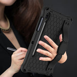 Design a nido d'ape EVA + custodia per tablet PC con cinturino, For Samsung Galaxy Tab S8 / Tab S7