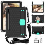 Design a nido d'ape EVA + custodia per tablet PC con cinturino, For Samsung Galaxy Tab S8 / Tab S7