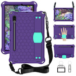 Design a nido d'ape EVA + custodia per tablet PC con cinturino, For Samsung Galaxy Tab S8 / Tab S7