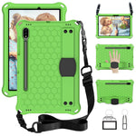 Design a nido d'ape EVA + custodia per tablet PC con cinturino, For Samsung Galaxy Tab S8 / Tab S7