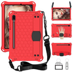 Design a nido d'ape EVA + custodia per tablet PC con cinturino, For Samsung Galaxy Tab S8 / Tab S7