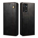 Custodia per telefono in pelle con trama di cavallo pazzo in cera d'olio, For Xiaomi Redmi Note 11S / Note 11 Foreign Version