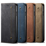Custodia per telefono in pelle Flip Texture denim, For Xiaomi Redmi Note 11S / Note 11 Foreign Version