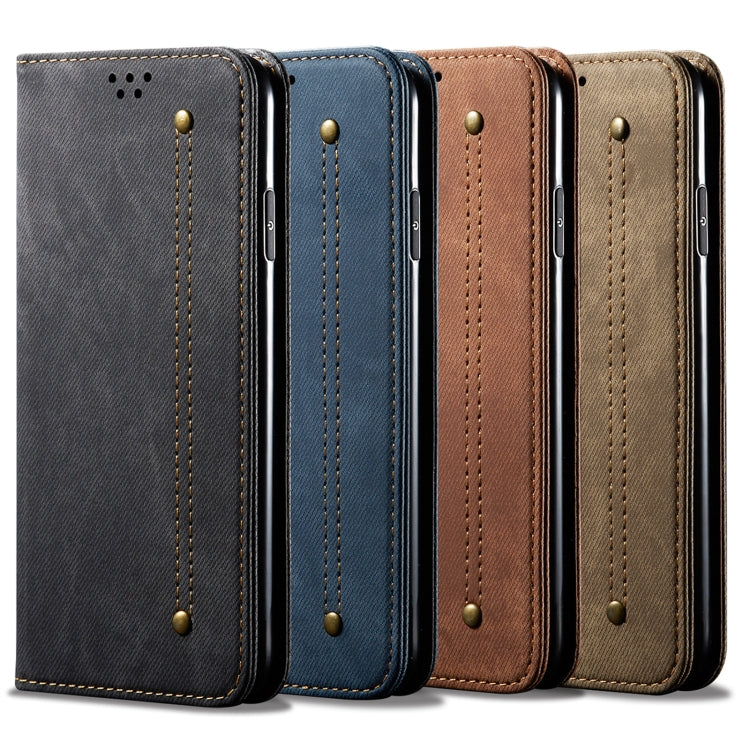 Custodia per telefono in pelle Flip Texture denim, For Xiaomi Redmi Note 11S / Note 11 Foreign Version