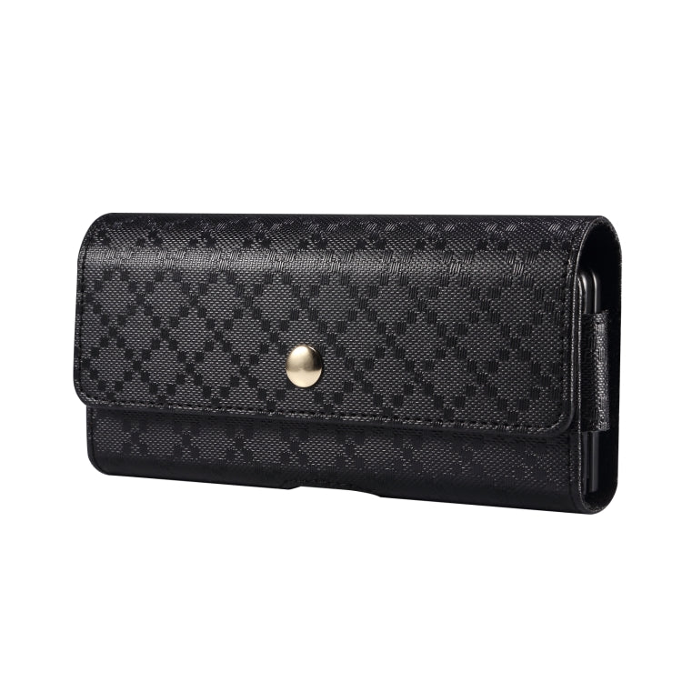 Custodia per telefono appesa in vita con texture a scacchi, For Samsung Galaxy Z Fold3 5G