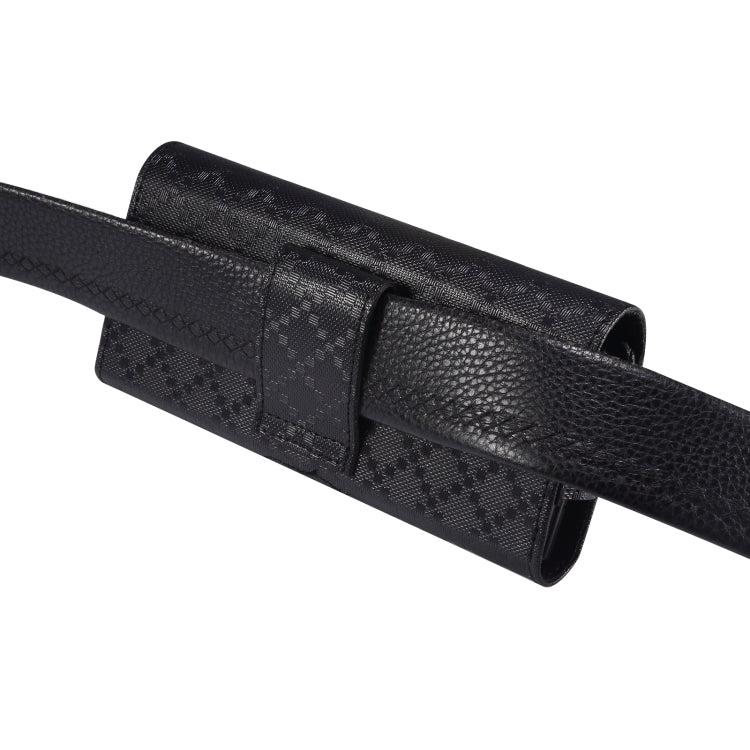 Custodia per telefono appesa in vita con texture a scacchi, For Samsung Galaxy Z Fold3 5G