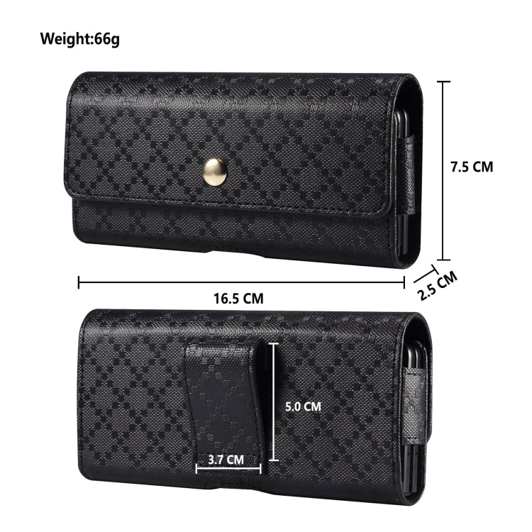 Custodia per telefono appesa in vita con texture a scacchi, For Samsung Galaxy Z Fold3 5G