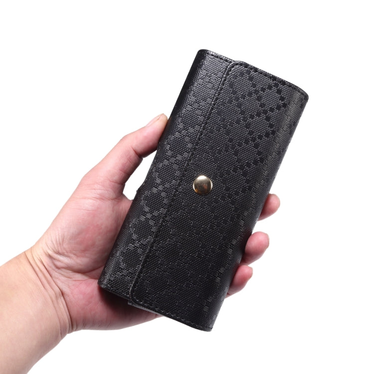 Custodia per telefono appesa in vita con texture a scacchi, For Samsung Galaxy Z Fold3 5G