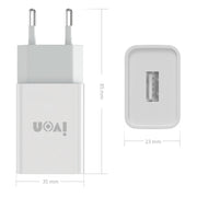 IVON AD-33 2 in 1 Caricatore da viaggio con porta USB singola da 2,1 A + set di cavi dati da USB a Micro USB da 1 m,, EU Plug, US Plug