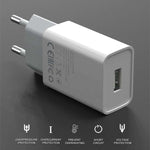 IVON AD-33 caricatore da viaggio USB 2,1A con cavi 1m