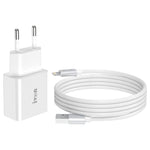 Caricabatterie da viaggio 18W QC3.0 con cavo USB 8 pin 1m