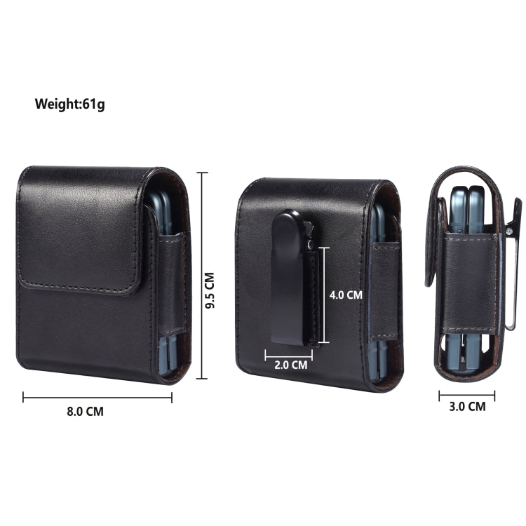 Custodia per cellulare da appendere in vera pelle, For Huawei P50 Pocket