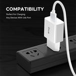 Caricabatterie 18W QC3.0 con cavo Micro USB 1 m