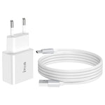 IVON AD-35 Caricatore da viaggio USB QC3.0 18W con cavi USB-C