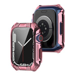 Trapano Cintura Rombo + Custodia Integrata Pellicola Temperata, For Apple Watch Series 9 / 8 / 7 41mm, For Apple Watch Series 9 / 8 / 7 45mm