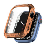 Trapano Cintura Rombo + Custodia Integrata Pellicola Temperata, For Apple Watch Series 9 / 8 / 7 41mm, For Apple Watch Series 9 / 8 / 7 45mm
