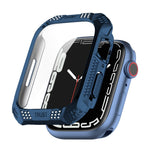 Trapano Cintura Rombo + Custodia Integrata Pellicola Temperata, For Apple Watch Series 9 / 8 / 7 41mm, For Apple Watch Series 9 / 8 / 7 45mm