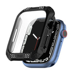 Trapano Cintura Rombo + Custodia Integrata Pellicola Temperata, For Apple Watch Series 9 / 8 / 7 41mm, For Apple Watch Series 9 / 8 / 7 45mm