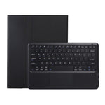 Custodia in pelle per tastiera Bluetooth divisa A800B-A con supporto, slot per penna e touchpad, A800B-A
